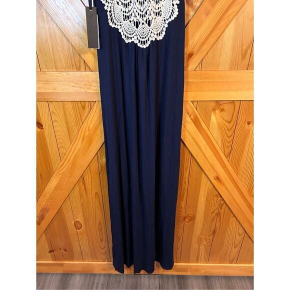 Felicity & Coco Crochet Back Jersey Maxi Dress Size XS nwt (4340) - Picture 6 of 9